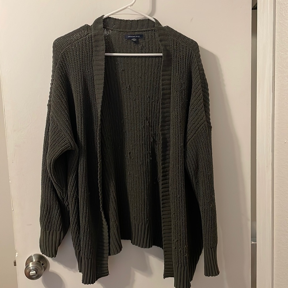 Womens American eagle green sweater
